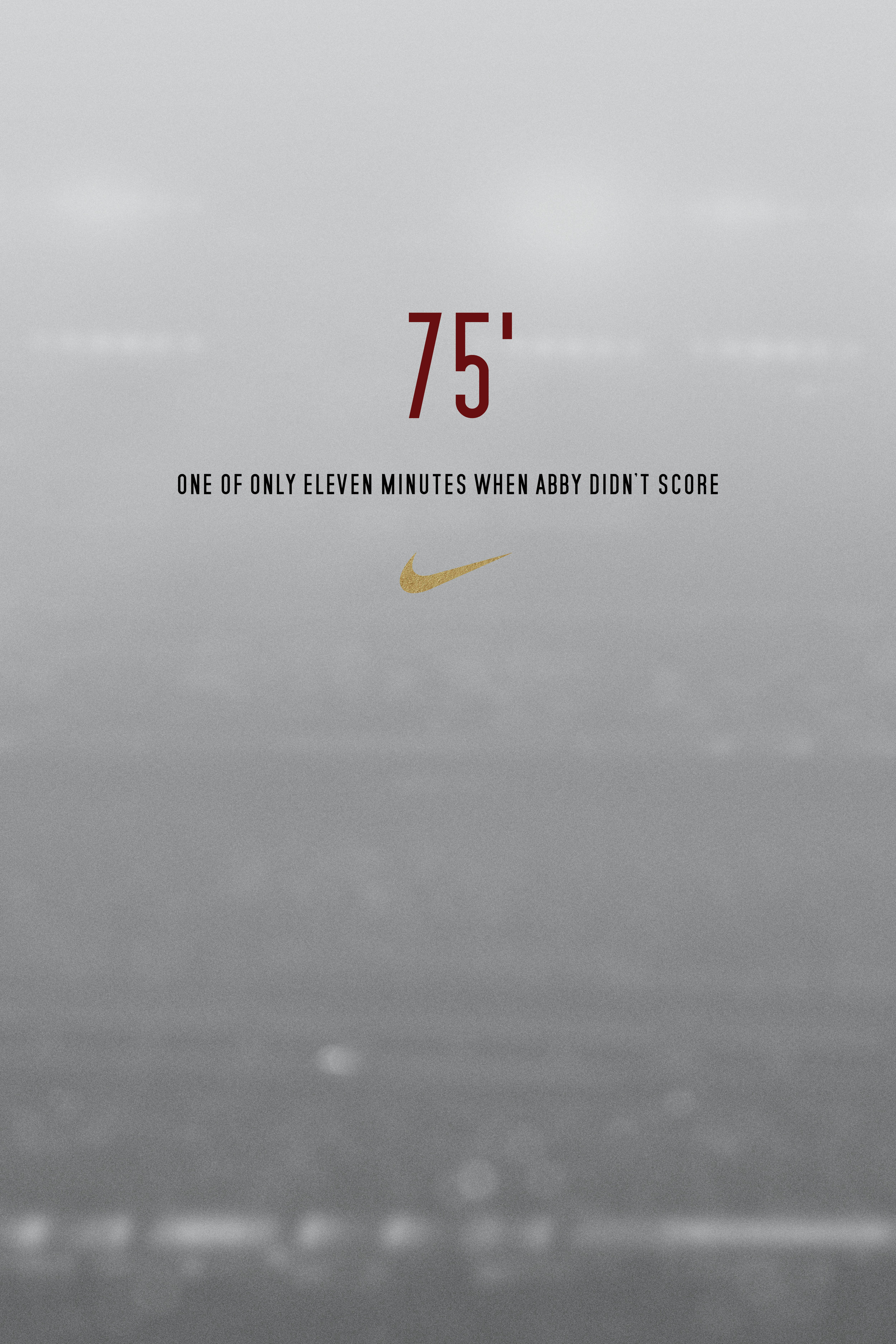 Nike - Abby Wambach 184 in 90' campaign visual