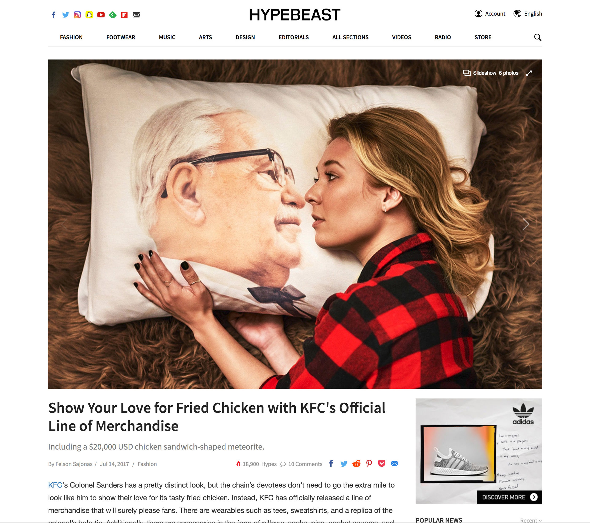 KFC Limited merchandise visual